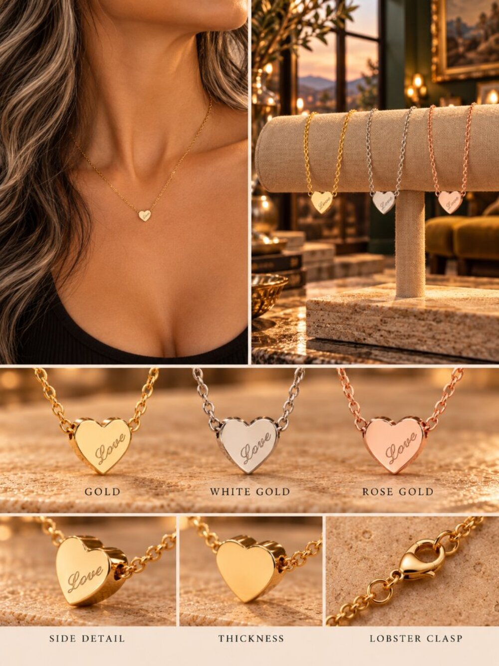 Dainty Love Heart Necklace